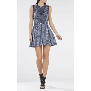 BCBG Anne A- Line Jacquard Dress